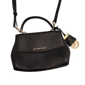 Michael Kors Black Crossbody Small Handbag Purse